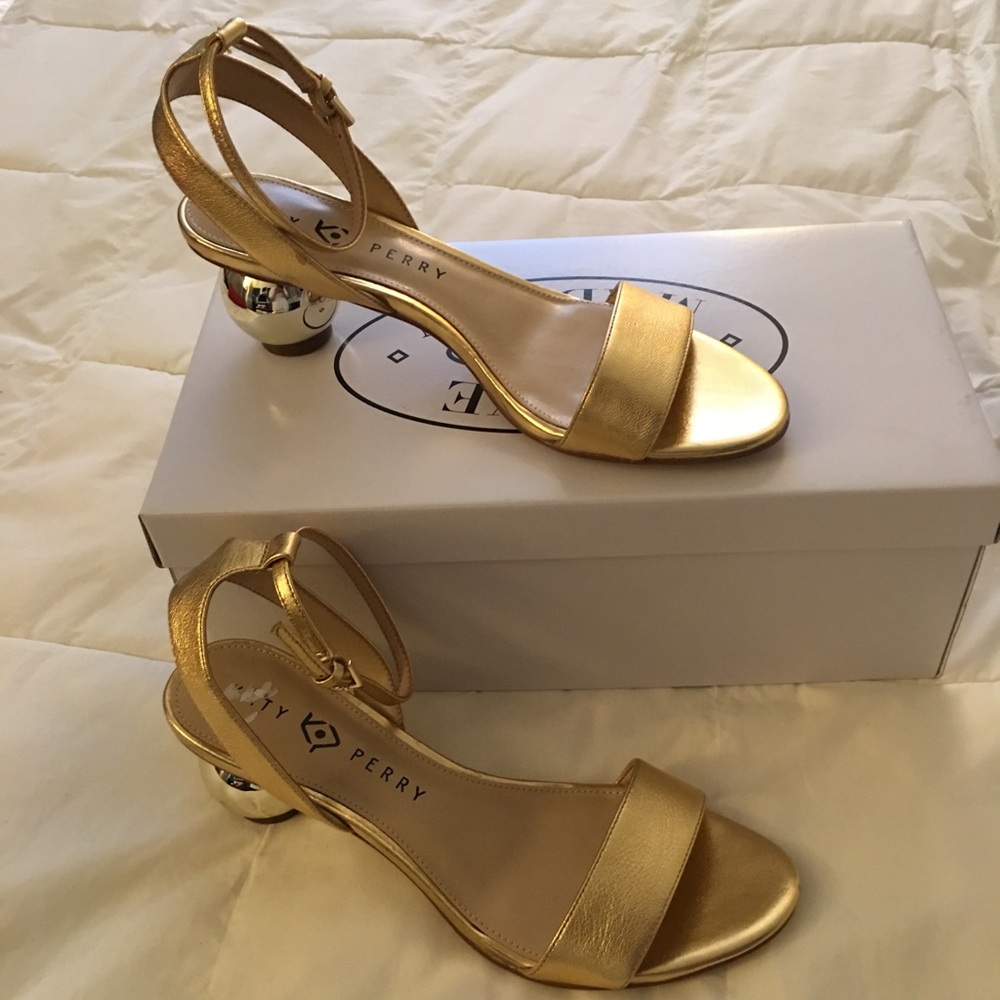 Gold Katy Perry Sandals